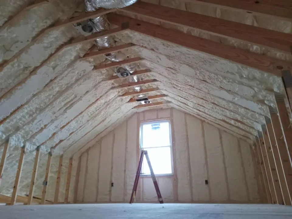 Spray foam roofing application for Crawl Space Insulation project in Fitzgerald